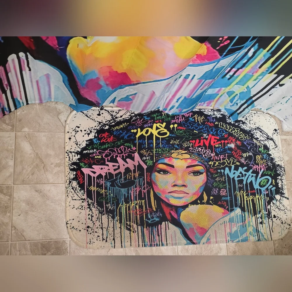 Afro Queen Shower Curtain - Multicolor
